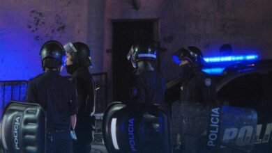 Policía herido de arma blanca